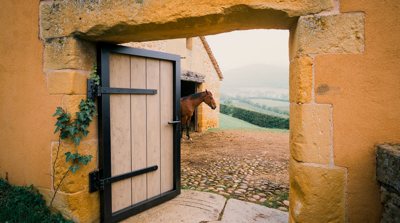 Entrée, Les Écuries du Richardon, centre équestre à Châteauneuf